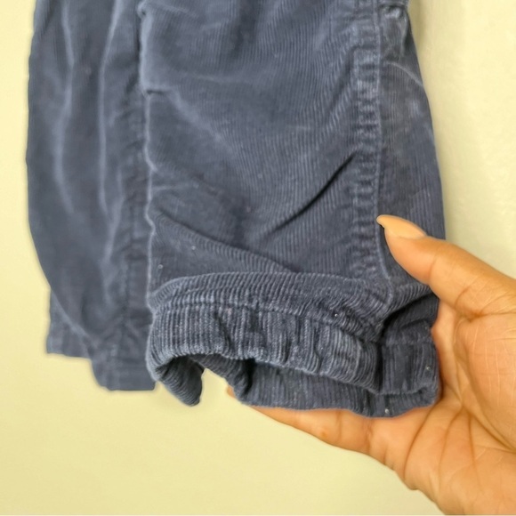 OshKosh Bigosh Toddler Plaid-Lined Corduroy Overalls‎ Navy Blue 9-12 Months - Picture 2 of 10